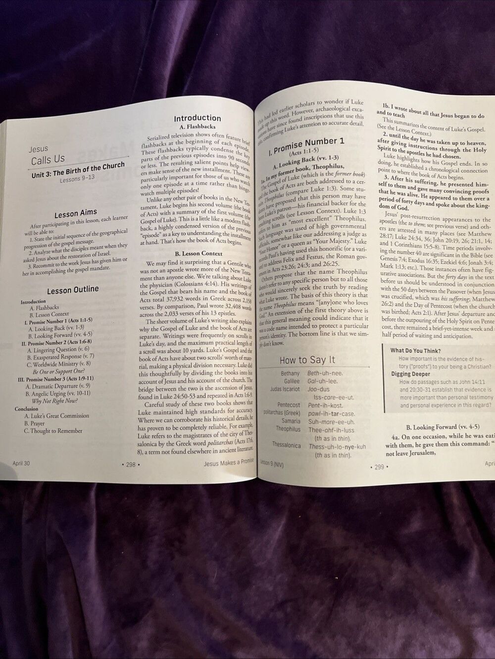Standard Lesson Comm Ser.: NIV® Standard Lesson Commentary® Large Print Edition - Picture 9 of 10